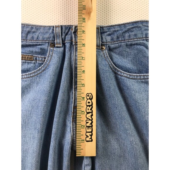 Calvin Klein Stretch Slim Mid Rise Boot Cut Wide Leg Denim Jeans Womens 4 - Picture 8 of 16
